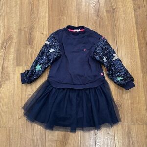 Billieblush Sequin Star Sleeve Tutu Dress